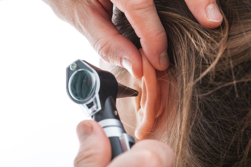 Examing the ear
